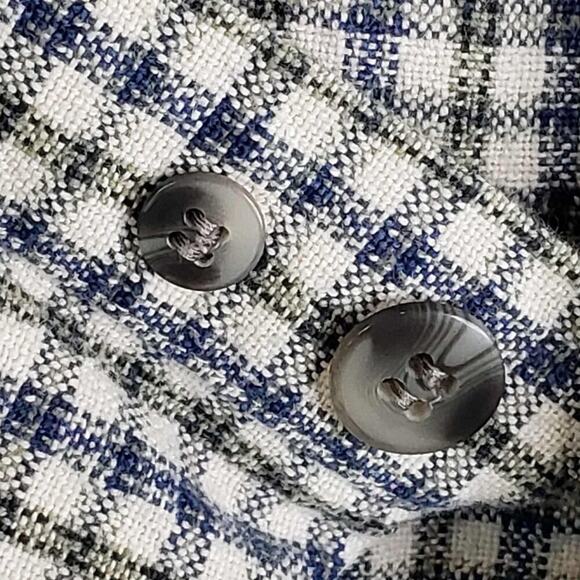 No Fear Shirt Men’s Size Large L Blue Plaid Long Sleeve Button Up Vtg Y2K - Picture 7 of 11